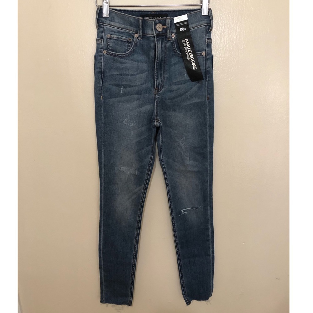 Express Super High Rise Ankle Legging Jean